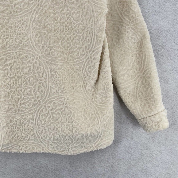 Gorgeous Soft Surroundings Pullover Sweater Top Womens MED Luxe Sherpa Stretch - Picture 9 of 14